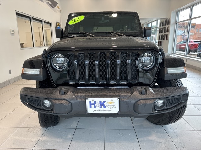 Used 2021 Jeep Wrangler Unlimited Sahara Altitude with VIN 1C4HJXEG3MW556305 for sale in Continental, OH