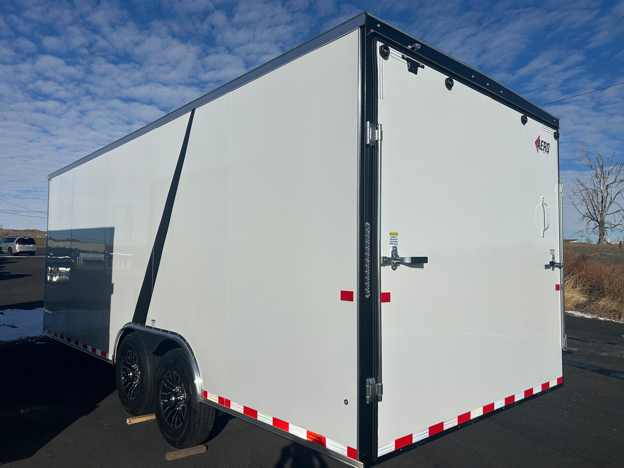2026 Aero Trlr 8.5X20TA70 - White exterior view 3