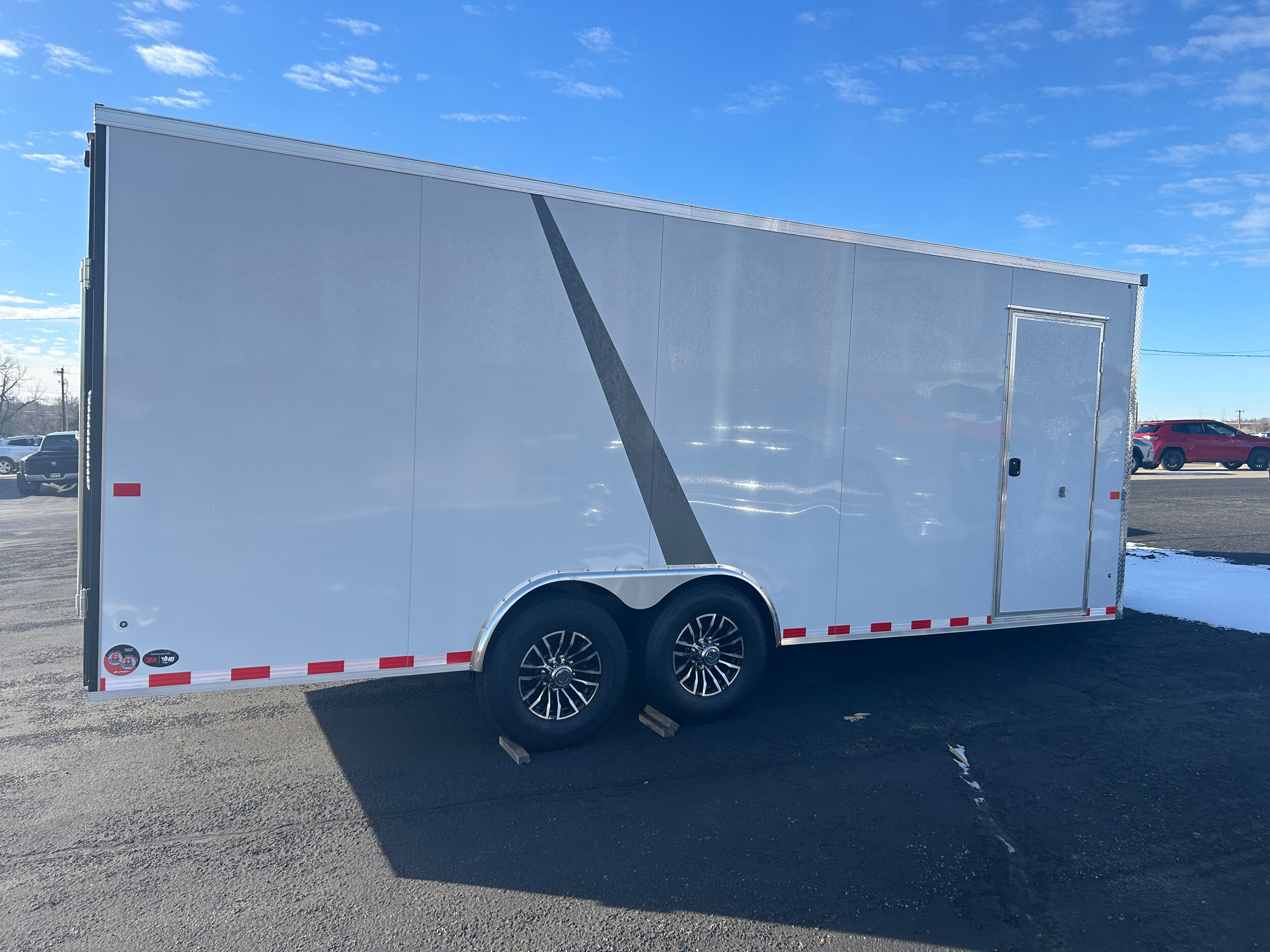 2026 Aero Trlr 8.5X20TA70 - White exterior view 2