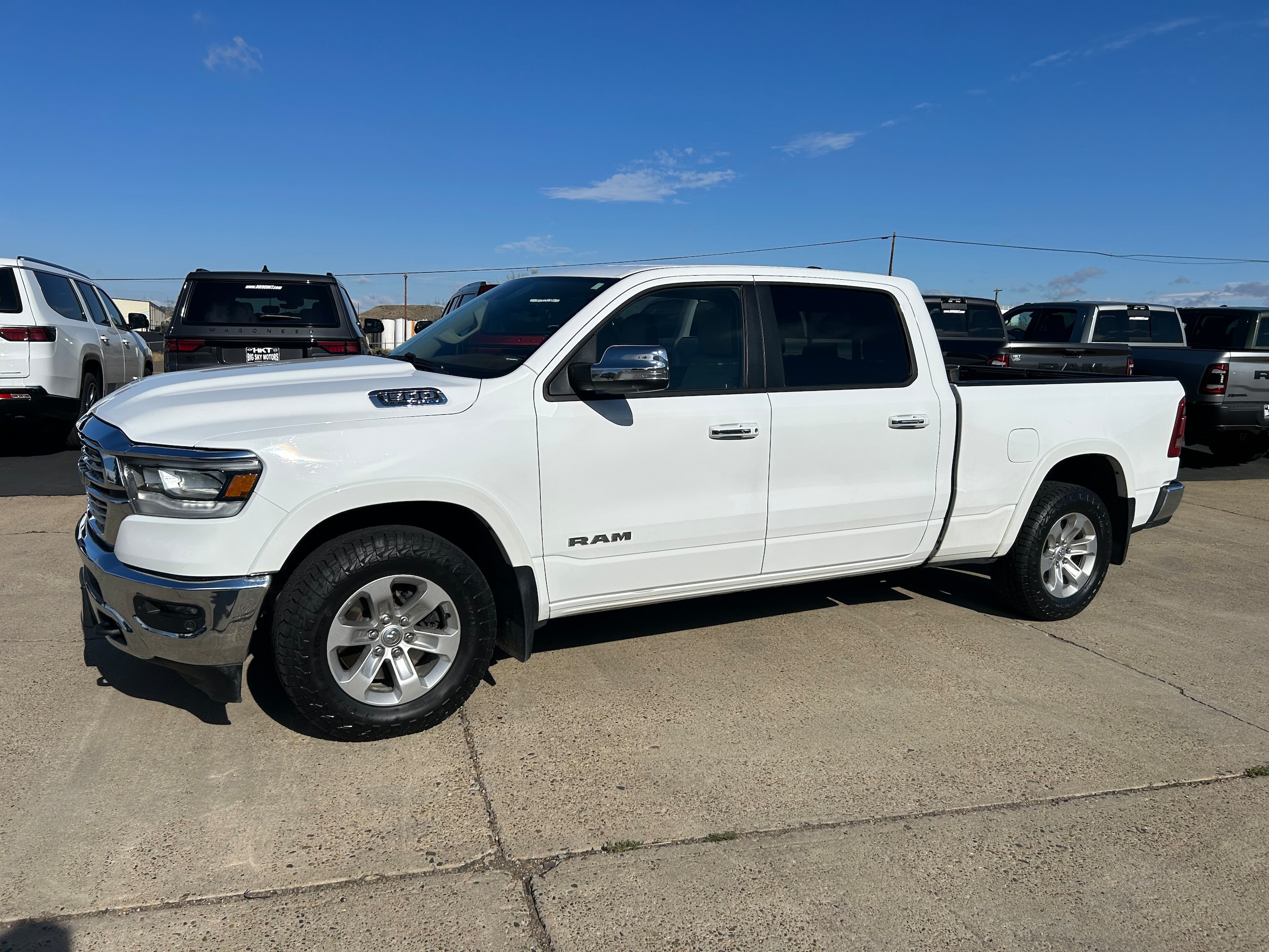2021 Ram 1500 Laramie - Bright White Clearcoat exterior view 3