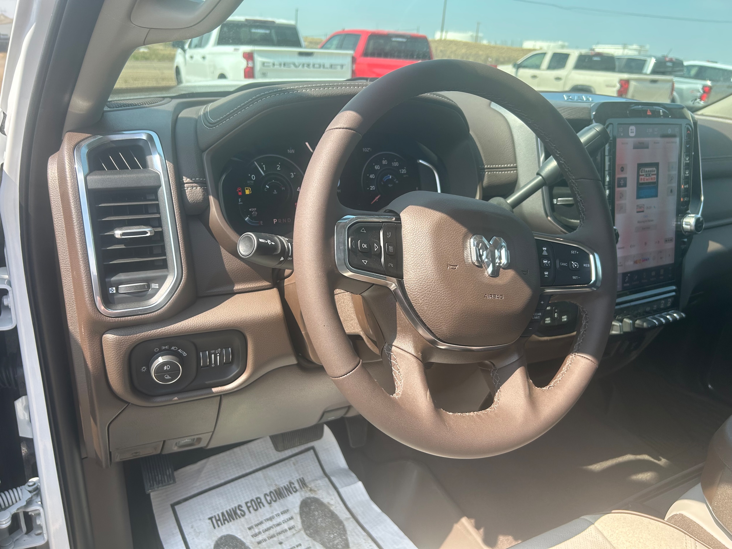 2026 Ram 3500 LARAMIE CREW CAB 4X4 8' BOX - Bright White Clear-Coat Paint exterior view 10