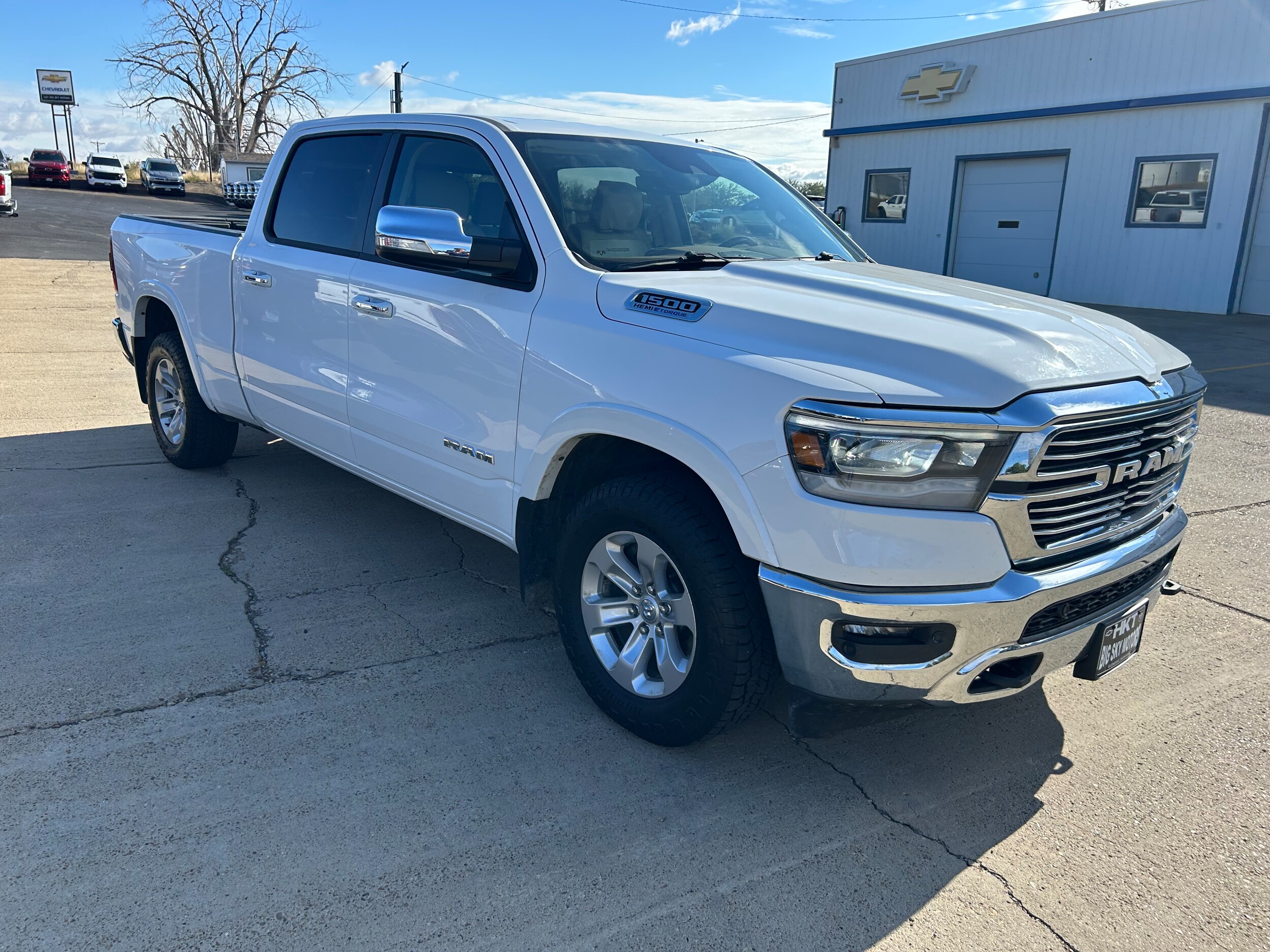 2021 Ram 1500 Laramie - Bright White Clearcoat exterior view 8