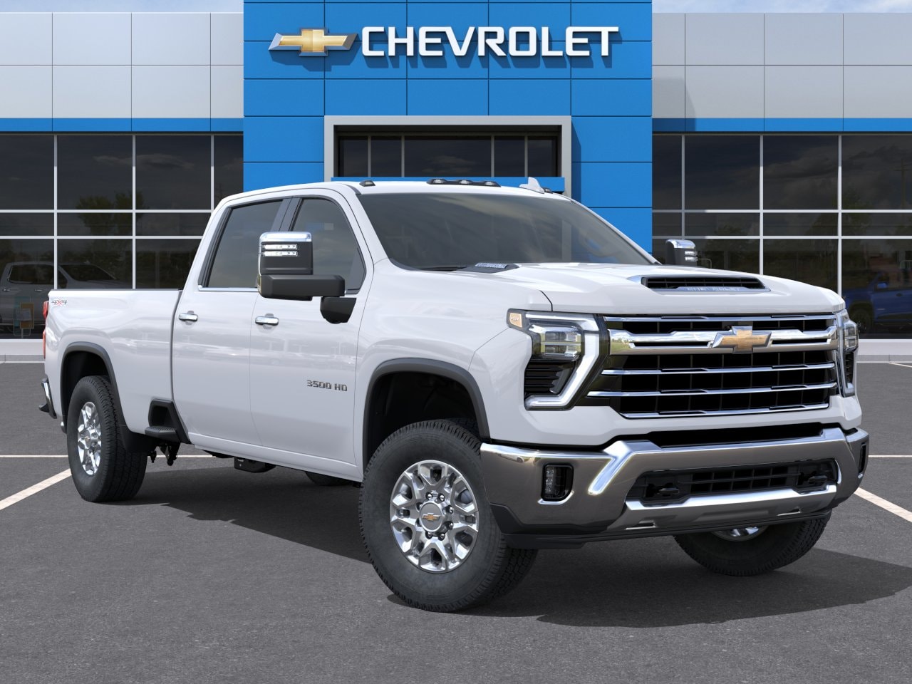 2026 Chevrolet Silverado 3500 HD LTZ - Summit White exterior view 7