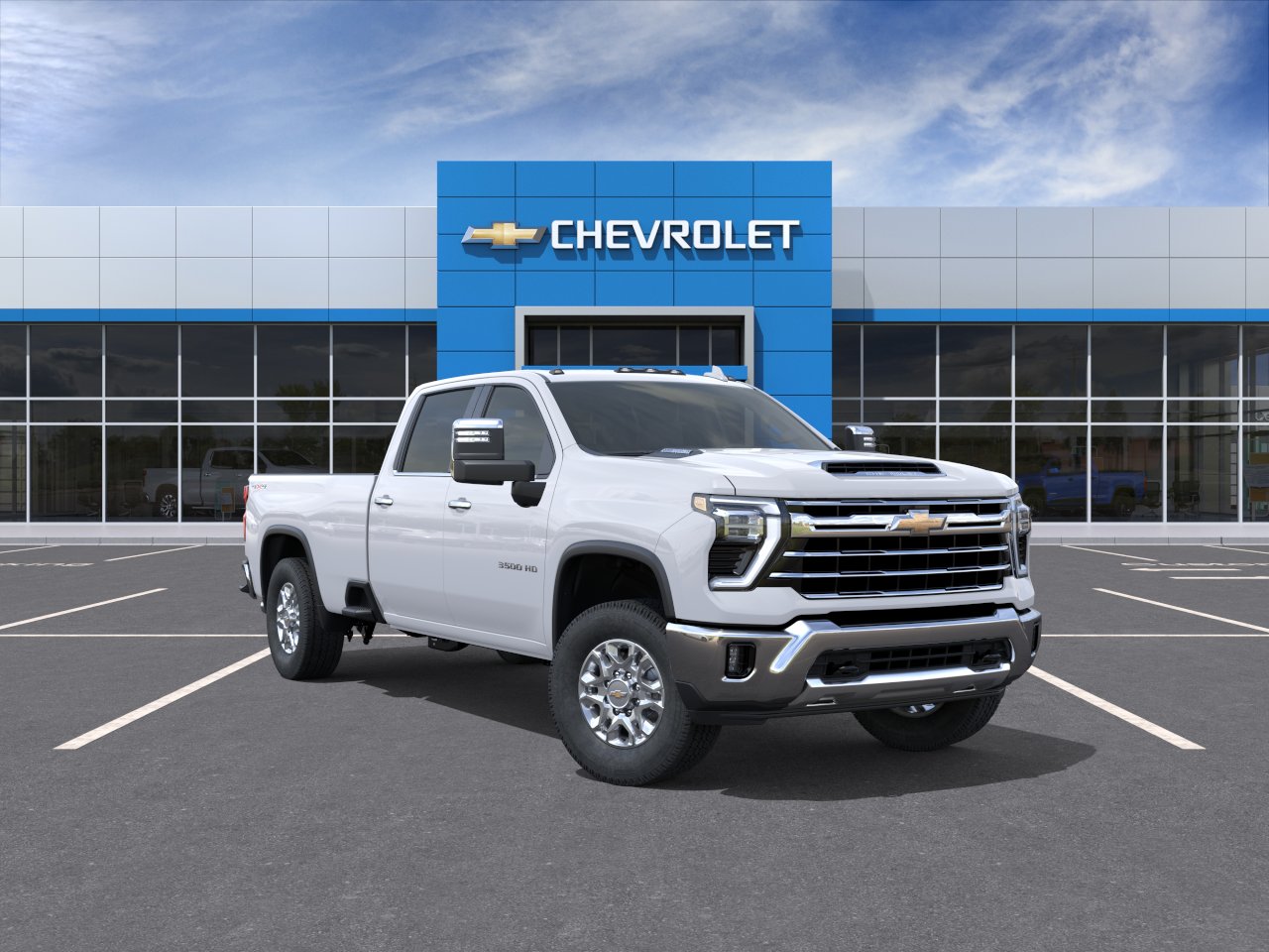 2026 Chevrolet Silverado 3500 HD LTZ - Summit White exterior view 1