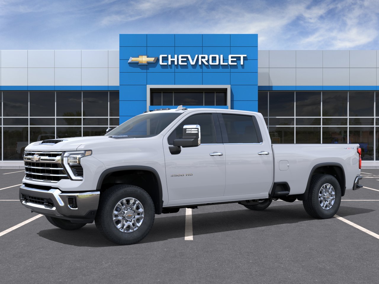 2026 Chevrolet Silverado 3500 HD LTZ - Summit White exterior view 2