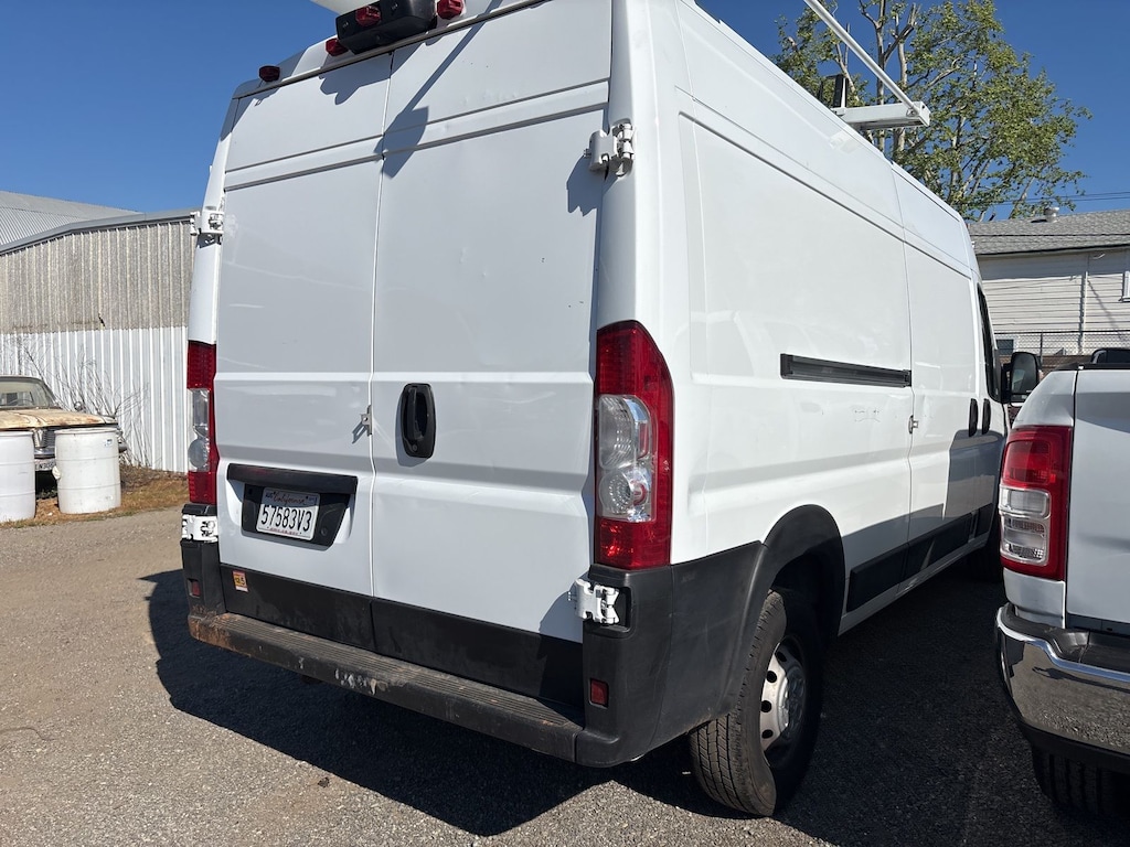 Certified 2023 Ram Promaster 2500 High Roof Cargo Van w/ Ladder Rack & Cargo Shelves Cargo Van