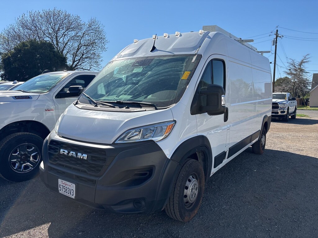 Certified 2023 Ram Promaster 2500 High Roof Cargo Van w/ Ladder Rack & Cargo Shelves Cargo Van