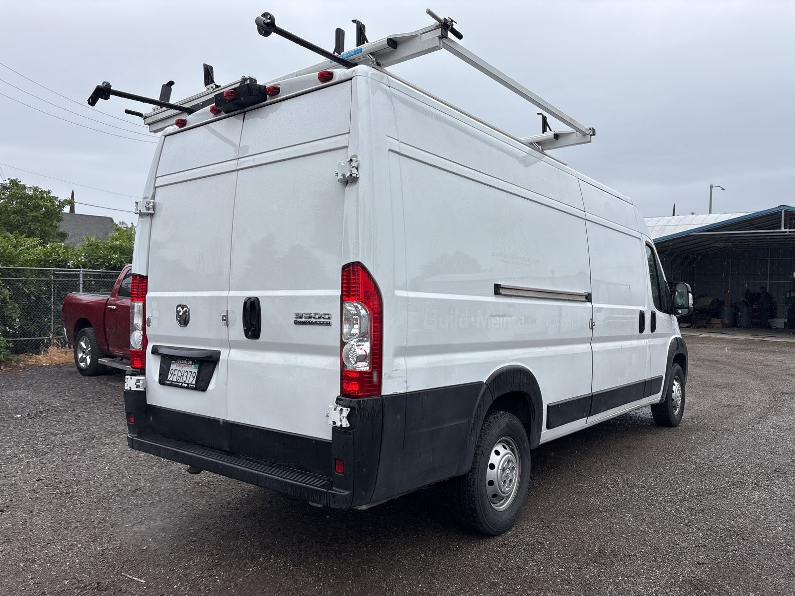 2023 Ram Promaster 3500 High Roof Cargo Van w/ Ladder Rack & Shelves photo 4