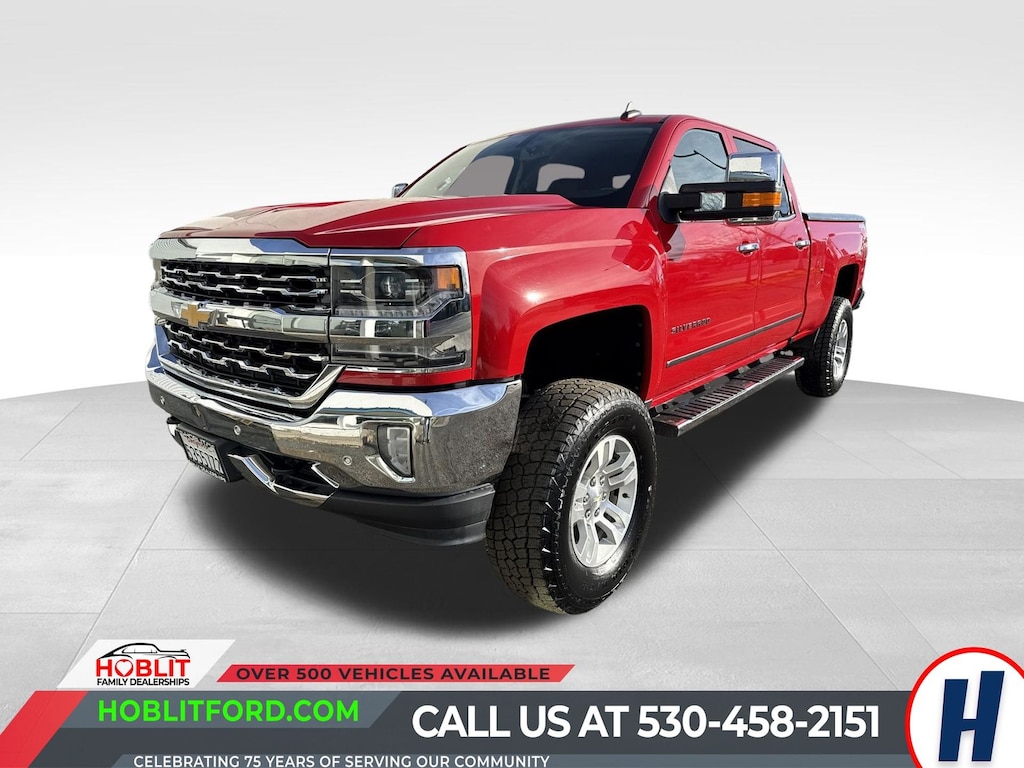 Certified 2017 Chevrolet Silverado 1500 LTZ Crew Cab V8 4x4 w/ Lift Kit! Truck