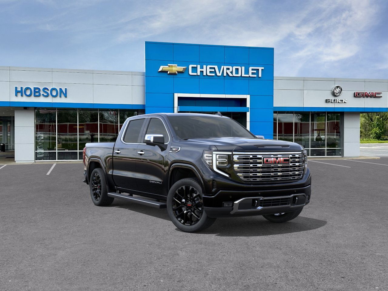 Onyx Black 2026 GMC Sierra 1500 Denali Crew Cab 4WD Pickup Truck Four-Wheel Drive Automatic