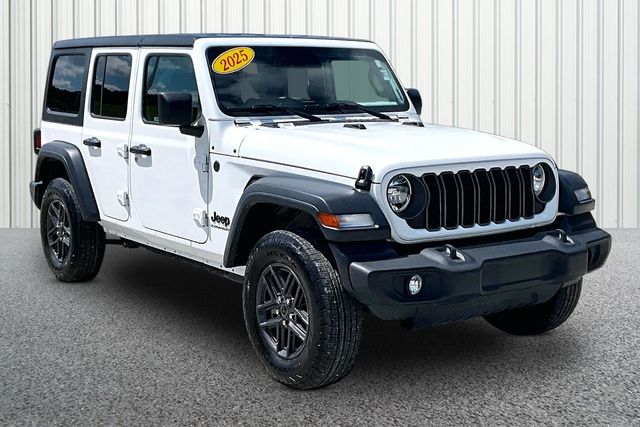 Bright White 2025 Jeep Wrangler SUV / Crossover Four-Wheel Drive 8-Speed Automatic