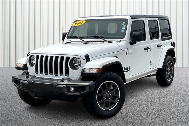 Used 2021 Jeep Wrangler Unlimited 80TH with VIN 1C4HJXDG0MW608068 for sale in Bedford, IN