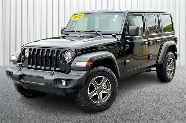 Used 2022 Jeep Wrangler Unlimited Sport S with VIN 1C4HJXDG1NW176947 for sale in Bedford, IN