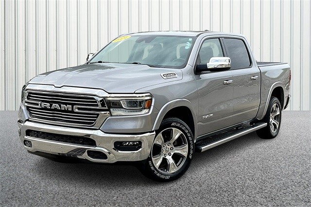 Used 2021 RAM Ram 1500 Pickup Laramie with VIN 1C6SRFJT2MN612954 for sale in Bedford, IN