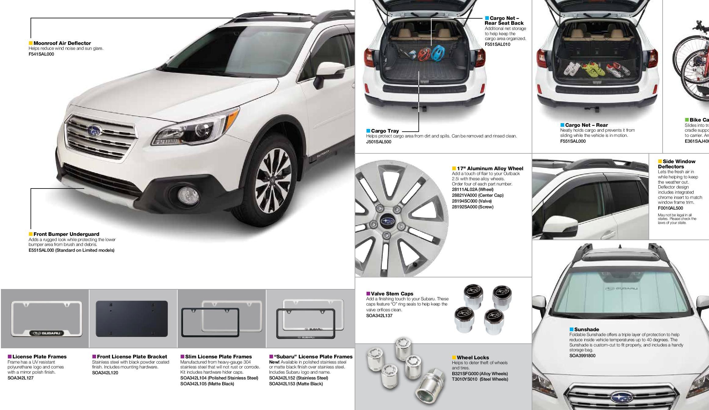 subaru outback parts