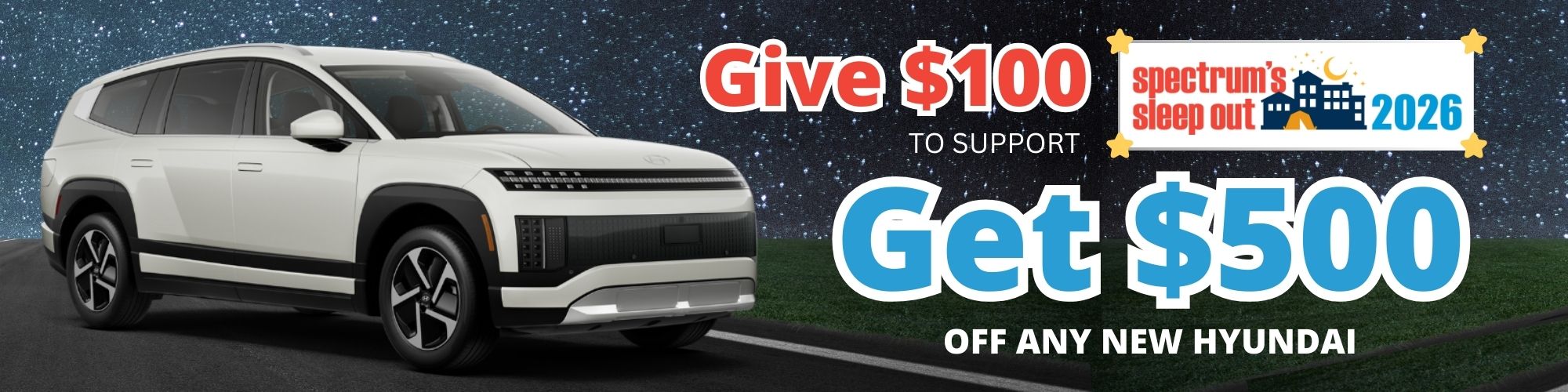 Hyundai Spectrum Sleep Out