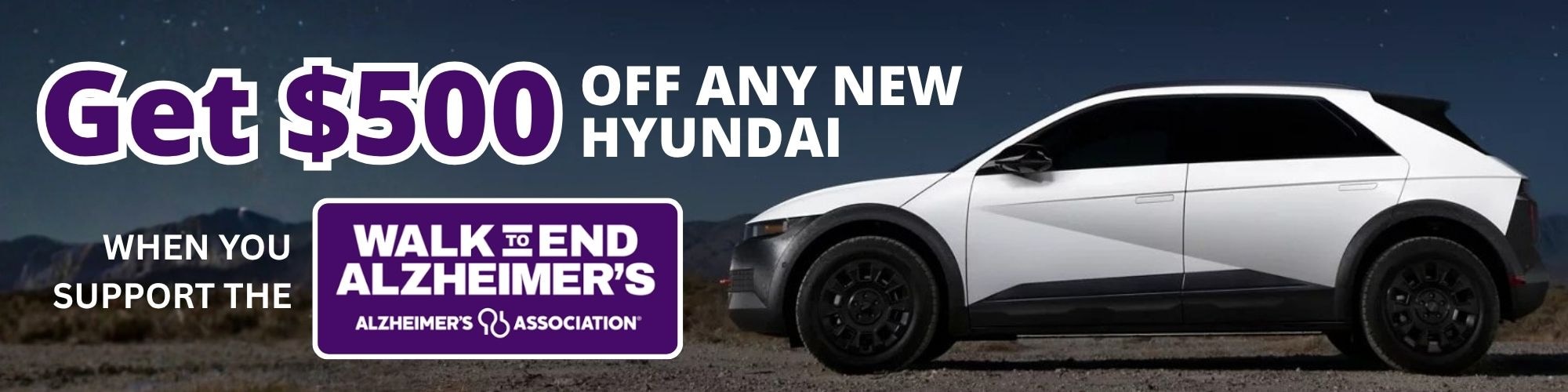 Burlington Hyundai Walk to End Alzheimer's Donation Offer