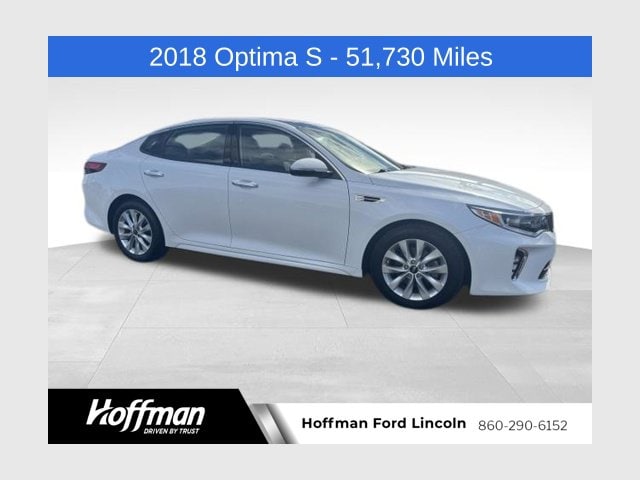 Used 2018 Kia Optima S with VIN 5XXGT4L32JG240492 for sale in East Hartford, CT