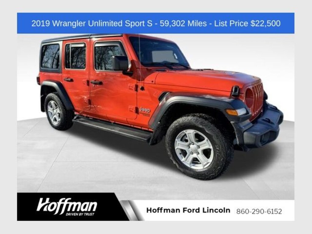 Used 2019 Jeep Wrangler Unlimited Sport 4x4 SUV