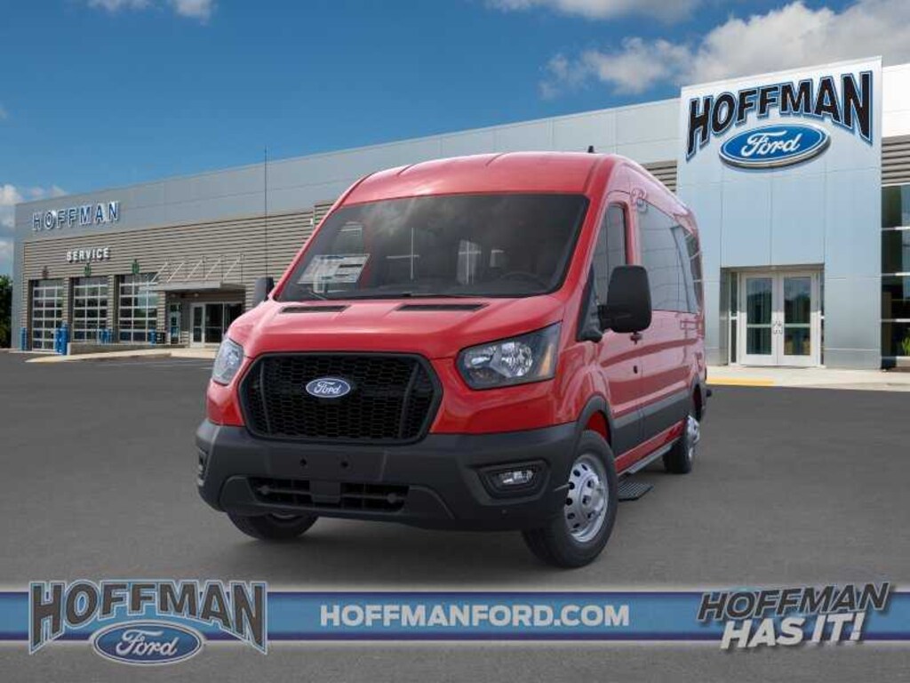 New 2026 Ford Transit Commercial Passenger Van XL Wagon Medium Roof Van
