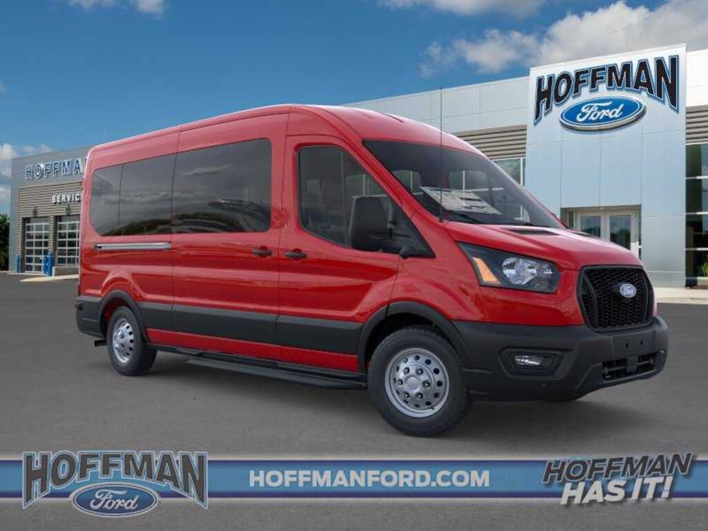 New 2026 Ford Transit Commercial Passenger Van XL Wagon Medium Roof Van