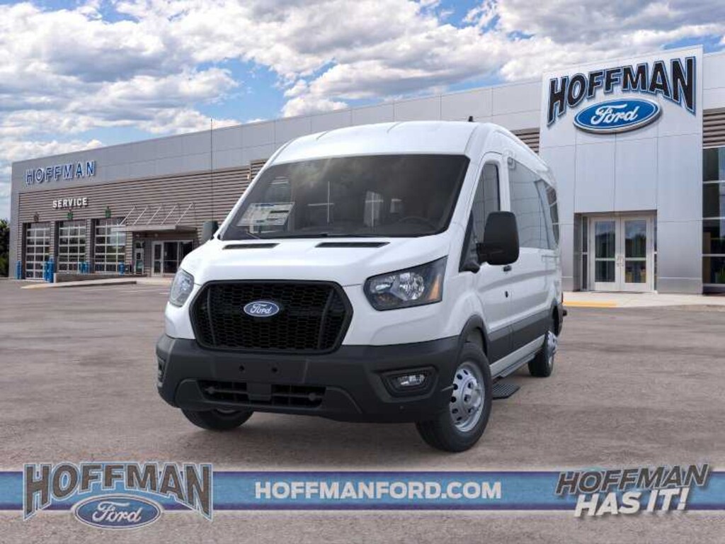 New 2026 Ford Transit Commercial Passenger Van XL Wagon Medium Roof Van