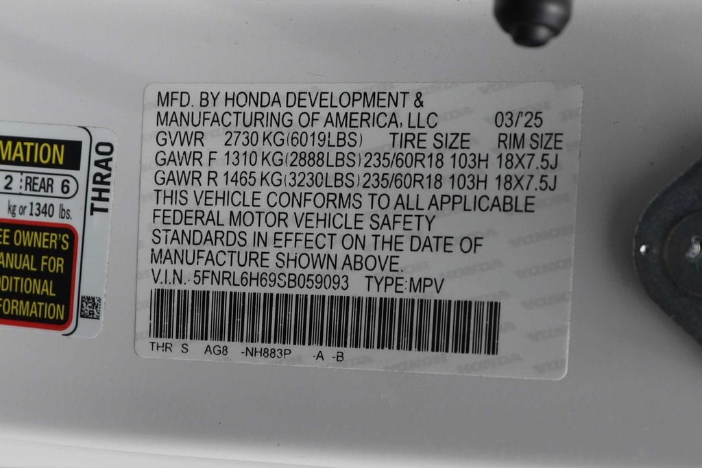 2025 Honda Odyssey 32