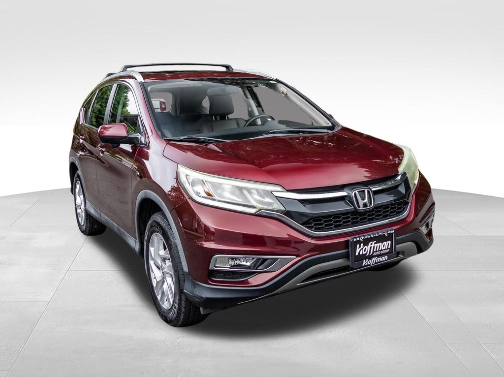 Used 2015 Honda CR-V EX-L with VIN 2HKRM4H77FH626113 for sale in Simsbury, CT