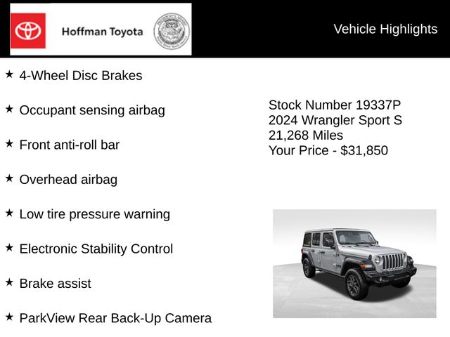 2024 Jeep Wrangler 4-Door Sport S - Photo 30