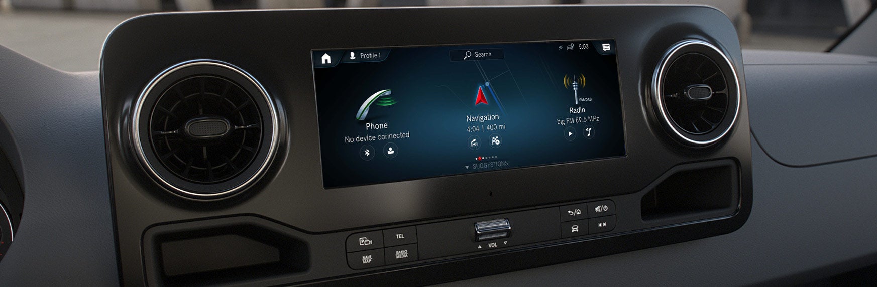 Mercedes-Benz User Experience (MBUX) Touchscreen