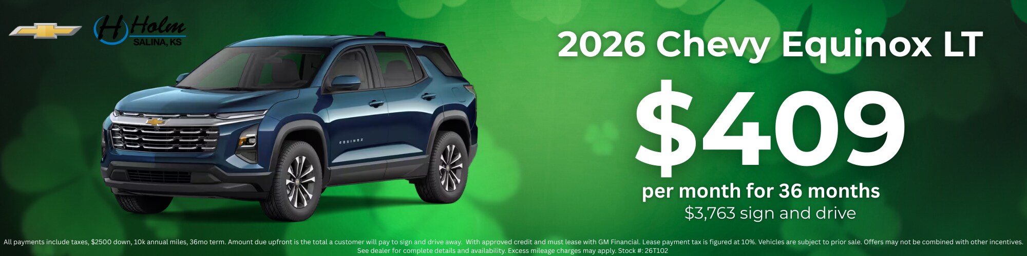  2026 Chevy Equinox LT Lease Offer