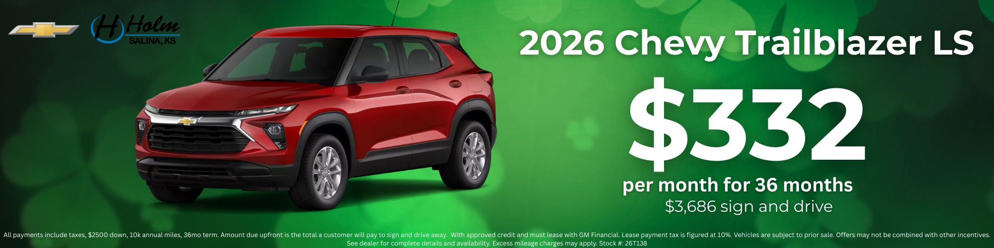  2026 Chevy Trailblazer Lease Offer