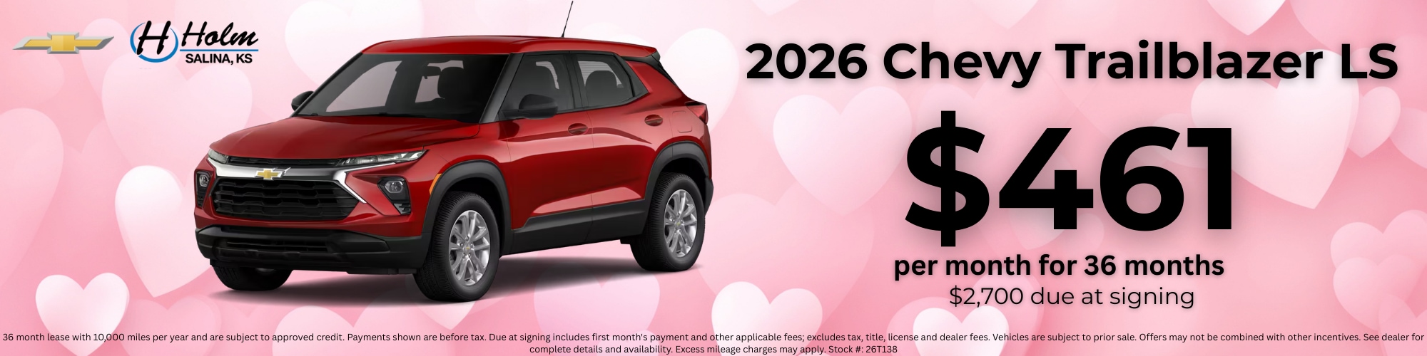  2026 Chevy Trailblazer LS Lease offer