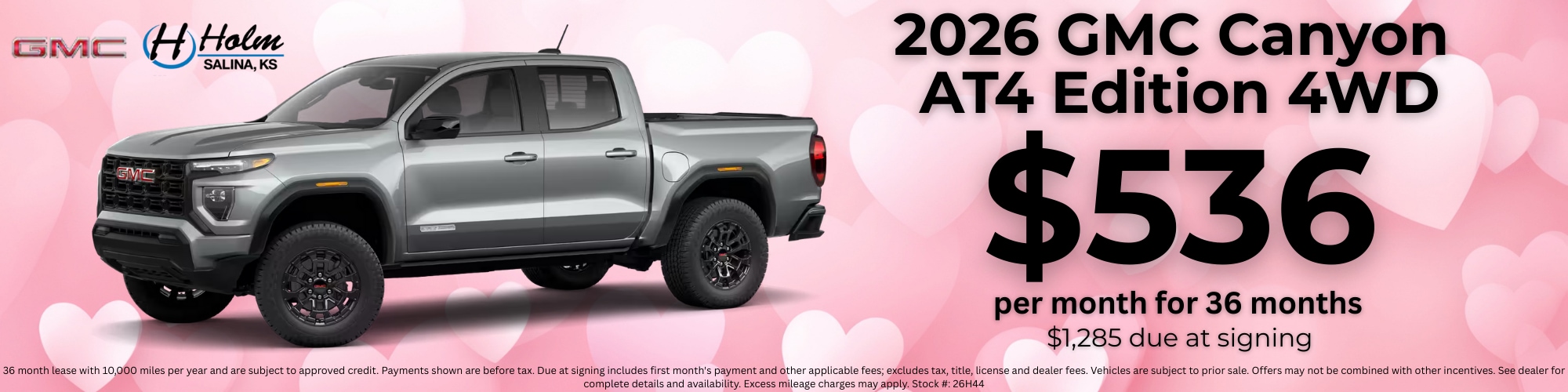  GMC Canyon Lease Offer