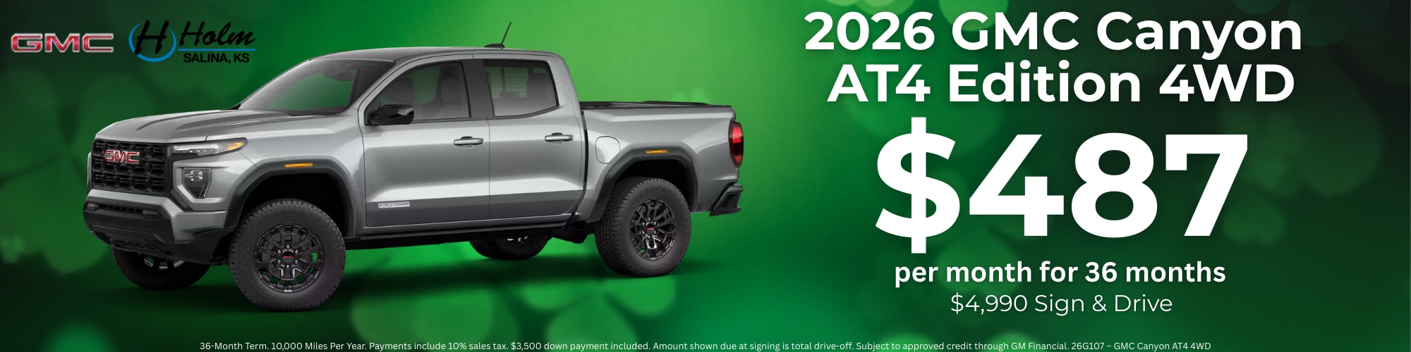  GMC Canyon Lease Offer