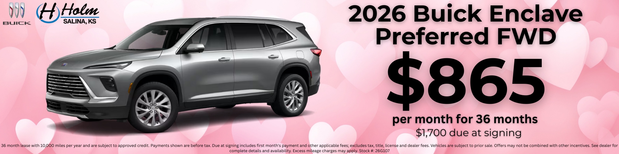  Buick Enclave Lease Offer