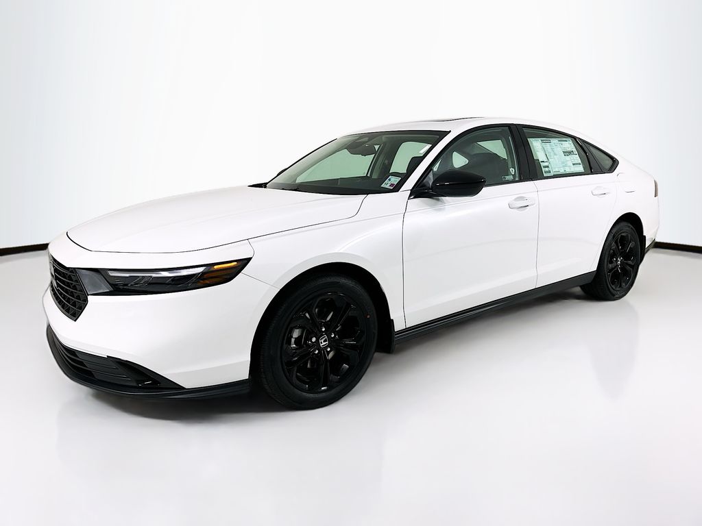 Platinum White 2025 Honda Accord SE FWD Sedan Front-Wheel Drive Continuously Variable Transmission