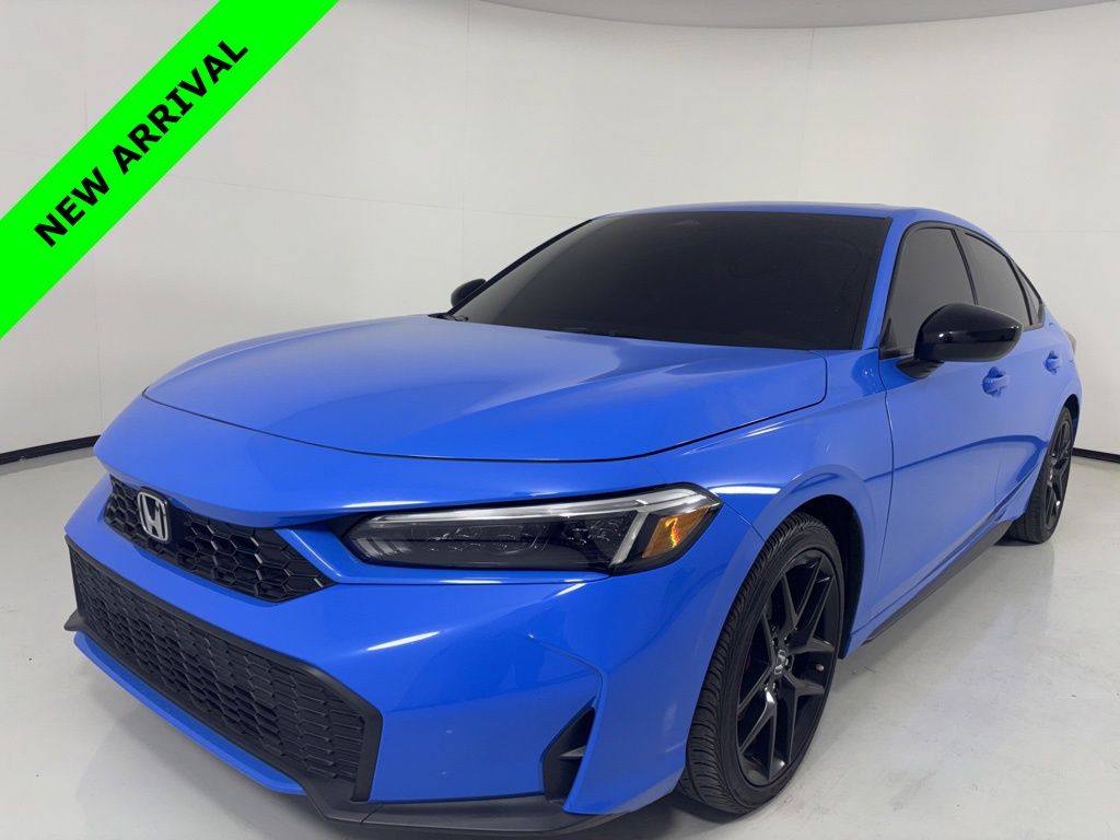 Boost Blue Pearl 2025 Honda Civic Hybrid Sport Hatchback FWD Hatchback Front-Wheel Drive Continuously Variable Transmission