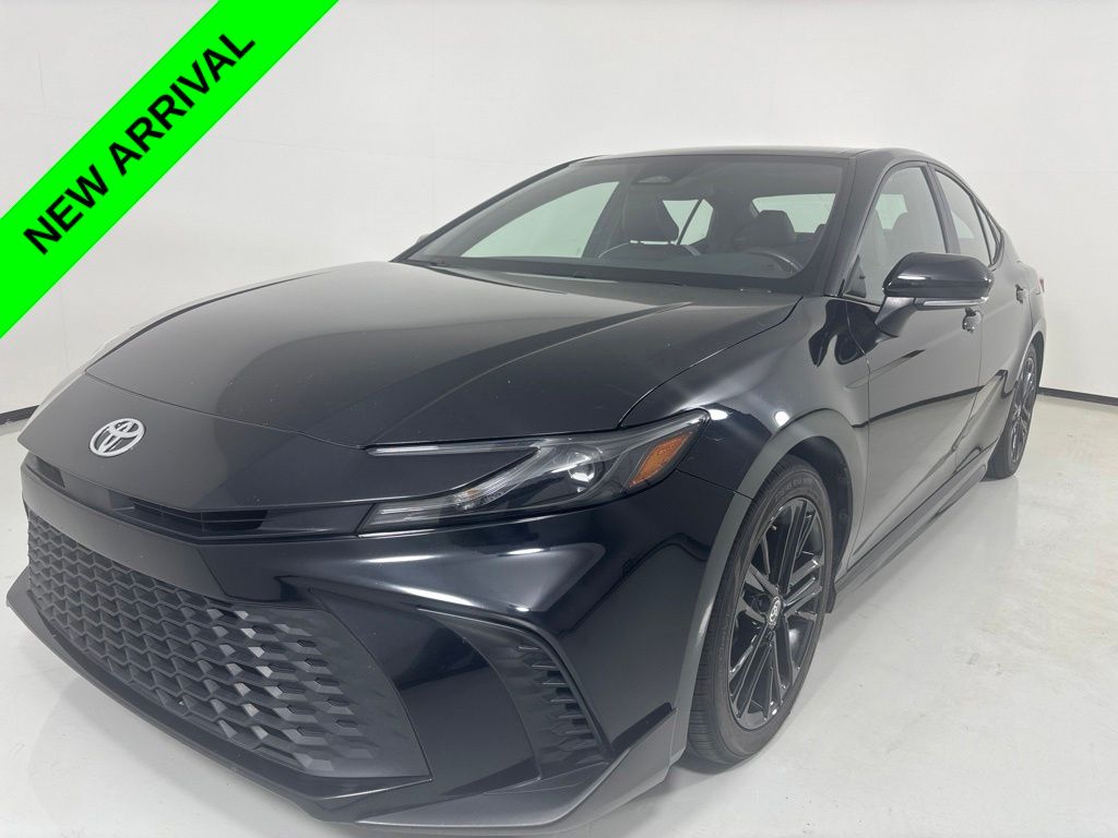 Midnight Black Metallic 2025 Toyota Camry Sedan Front-Wheel Drive Continuously Variable Transmission