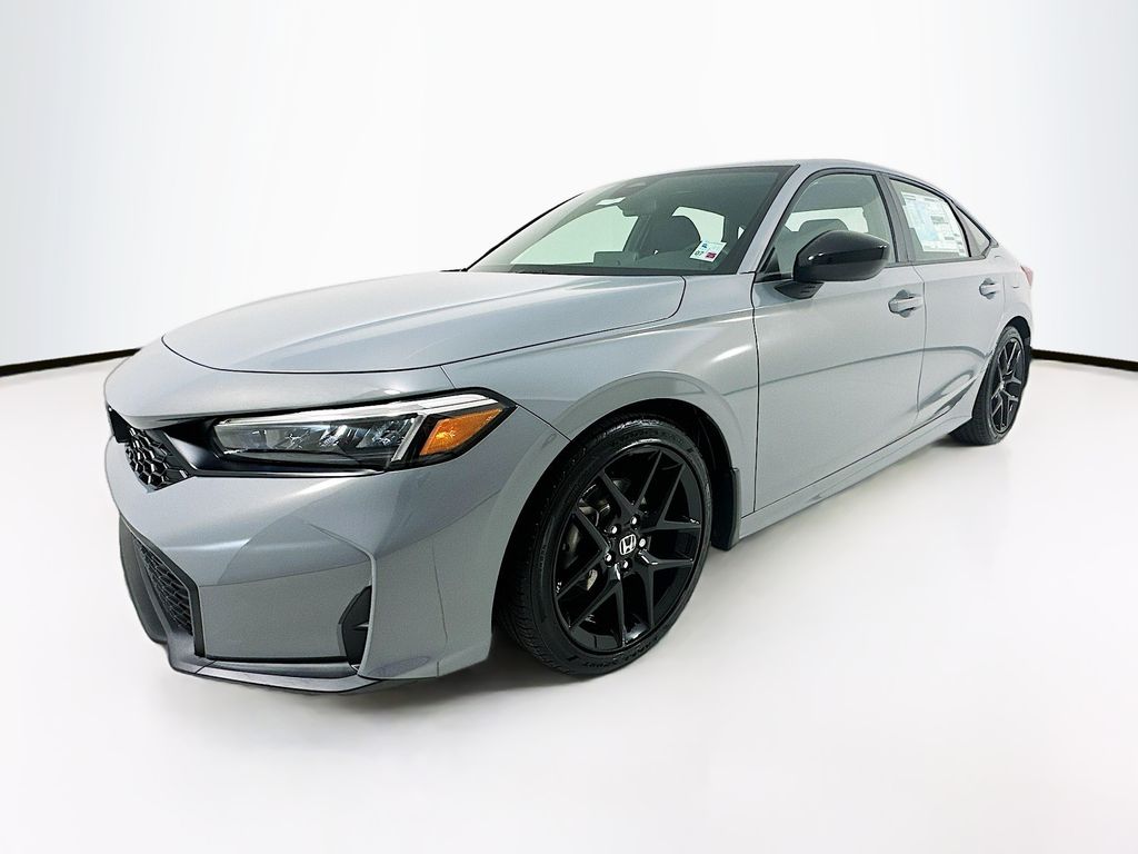 Urban Gray Pearl 2026 Honda Civic Sedan Front-Wheel Drive Continuously Variable Transmission