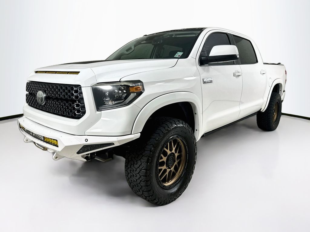 Super White 2018 Toyota Tundra Pickup Truck Four-Wheel Drive 6-Speed Automatic Overdrive
