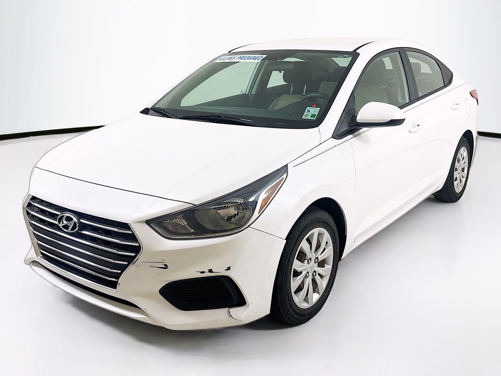 Frost White Pearl 2021 Hyundai Accent SE FWD Sedan Front-Wheel Drive Continuously Variable Transmission