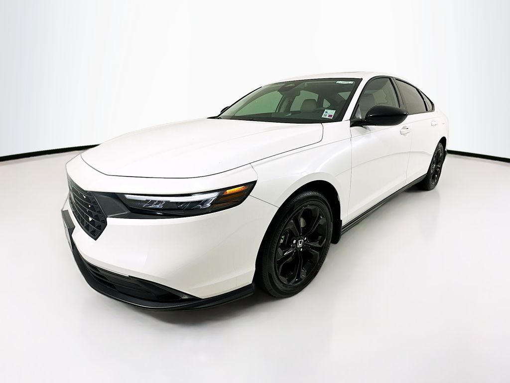 Platinum White Pearl 2025 Honda Accord SE FWD Sedan Front-Wheel Drive Continuously Variable Transmission