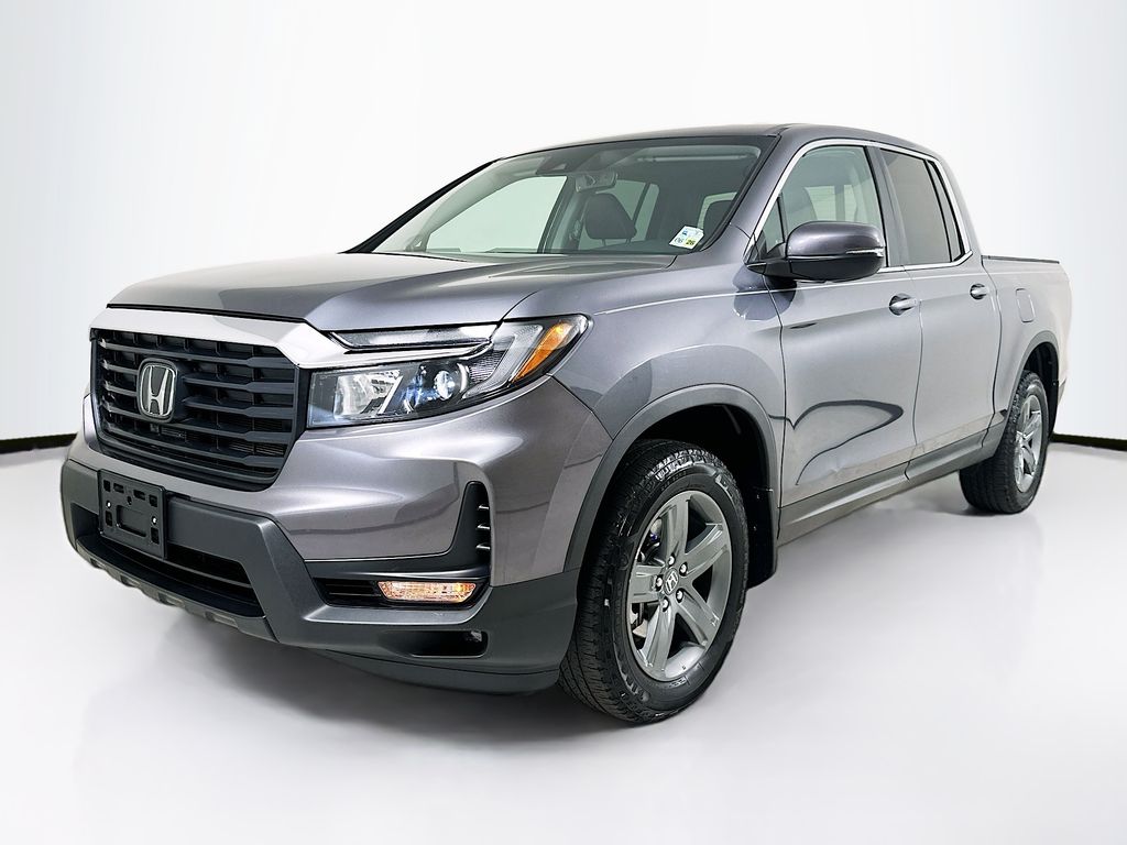 Gray (Modern Steel Metallic) 2023 Honda Ridgeline RTL AWD Pickup Truck All-Wheel Drive 9-Speed Automatic