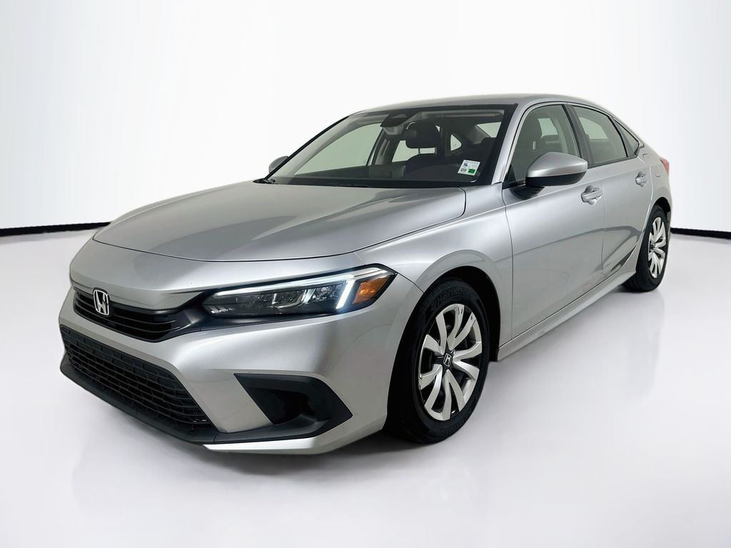 Lunar Silver 2024 Honda Civic LX FWD Sedan Front-Wheel Drive Continuously Variable Transmission