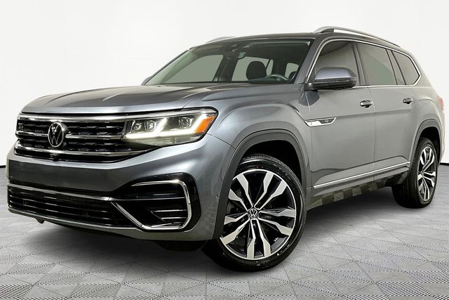 Certified 2021 Volkswagen Atlas SEL Premium R-Line with VIN 1V2FR2CA5MC589551 for sale in Olive Branch, MS