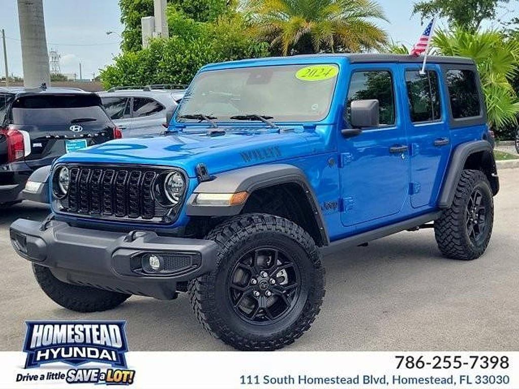 Used 2024 Jeep Wrangler 4-Door Willys 4x4 Willys 4x4