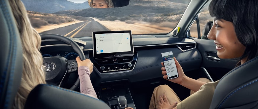 Large touchscreen display with smartphone integration