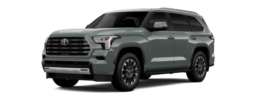 2025 Toyota Sequoia exterior showing different trim levels