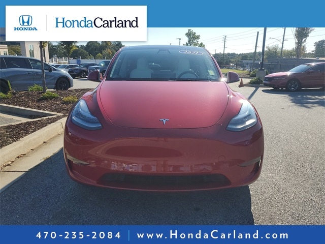 Used 2021 Tesla Model Y Long Range with VIN 5YJYGDEE8MF183438 for sale in Roswell, GA